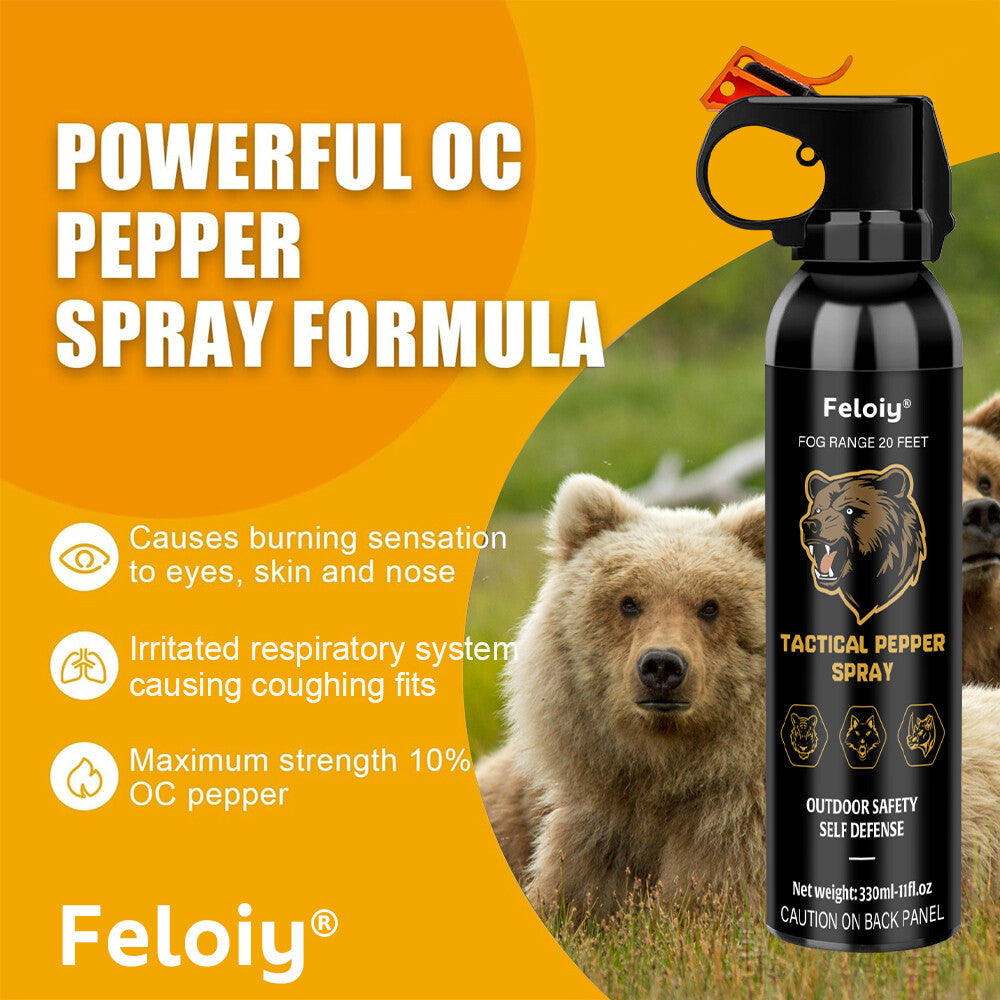 Bear Spray 11oz - Powerful Wildlife Deterrent with Free 1/2oz