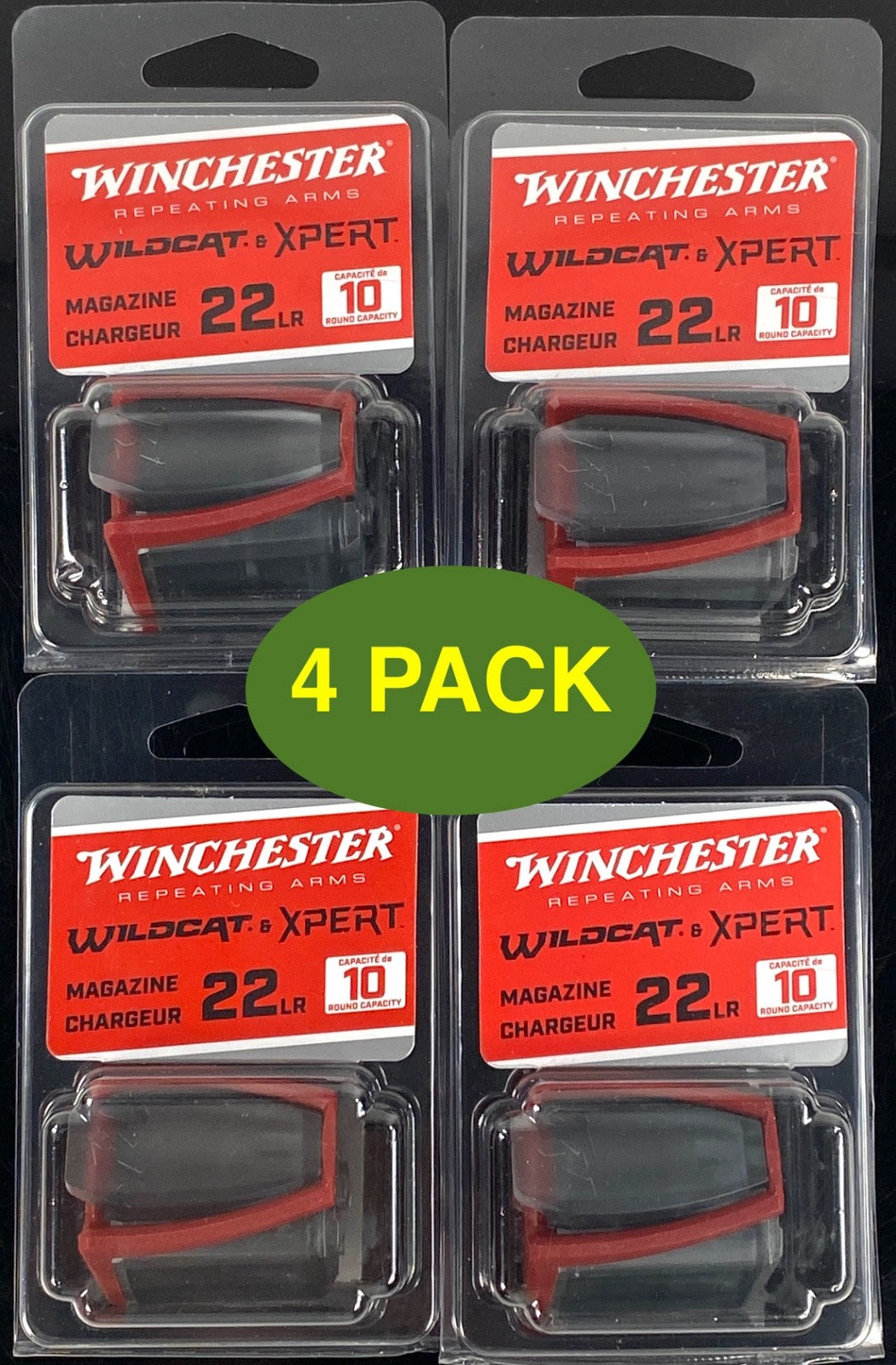 Winchester Wildcat Xpert 22LR Rotary Magazine 10-Round 4 Pack