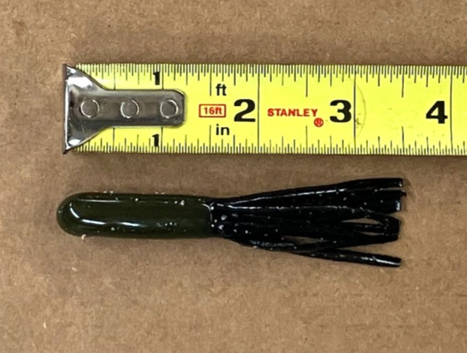 Salty Soft Plastic Bass Tubes 3.5-Inch Finesse Fishing Lures 100 Pack