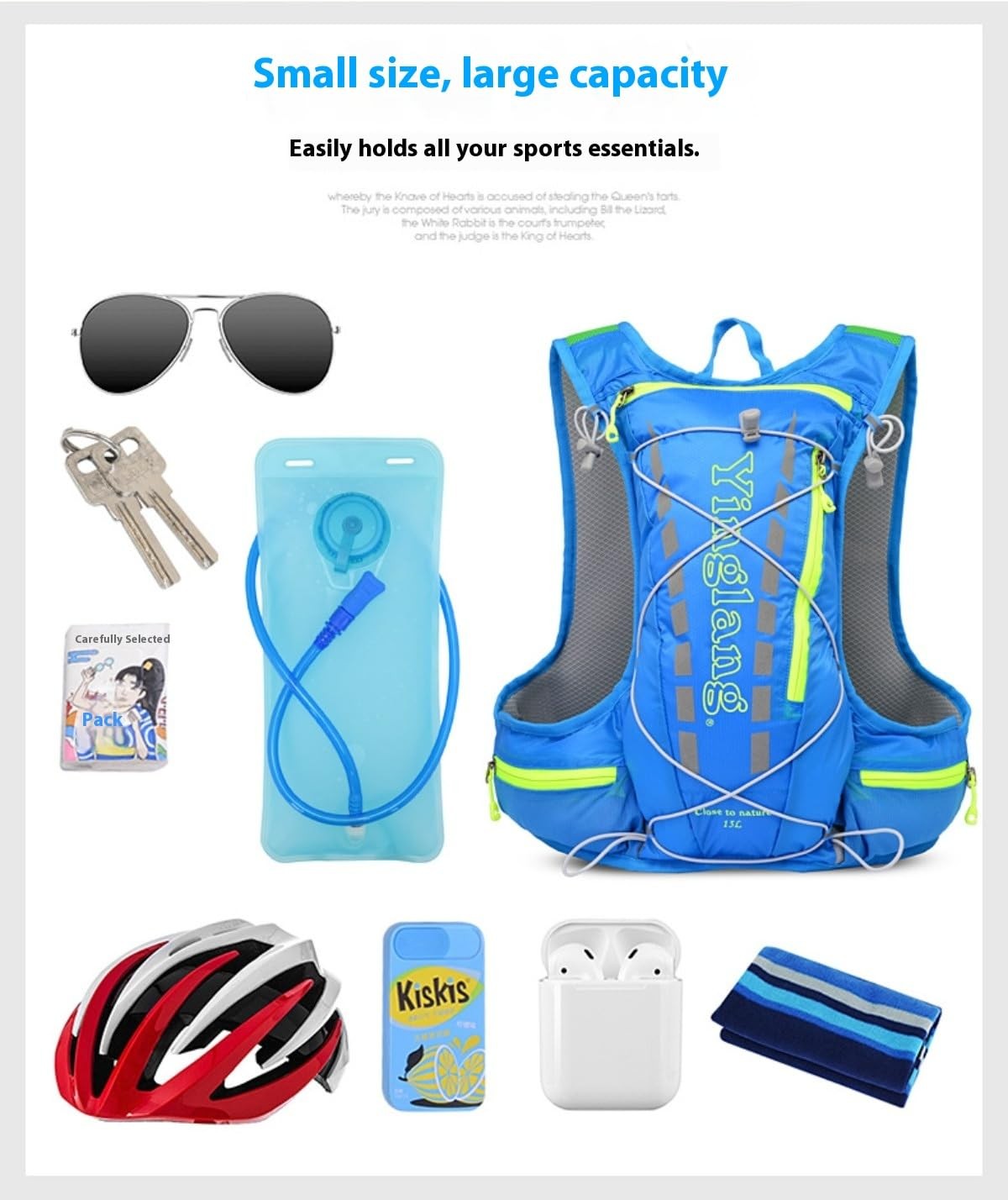 Ventilated Hydration Running Vest with Multiple Zipper Pockets - No Bladder
