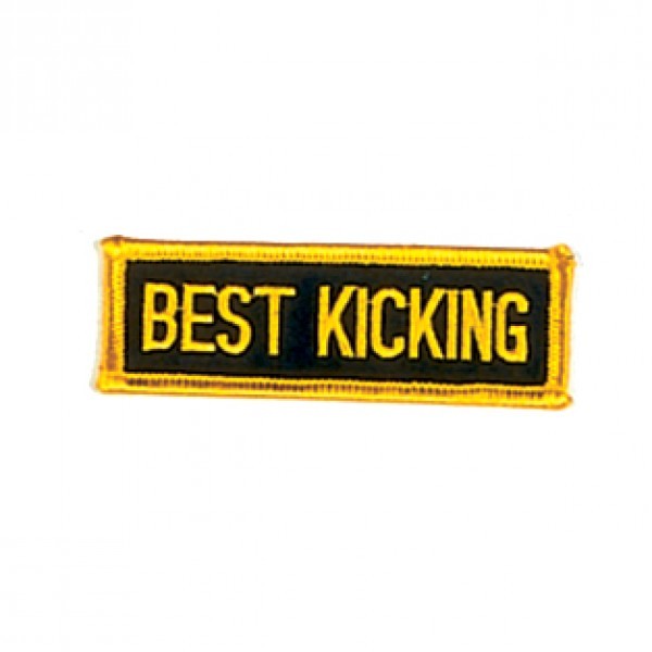 Martial Arts Kicking Patch 3.5 Inch Sew-On Sports Badge
