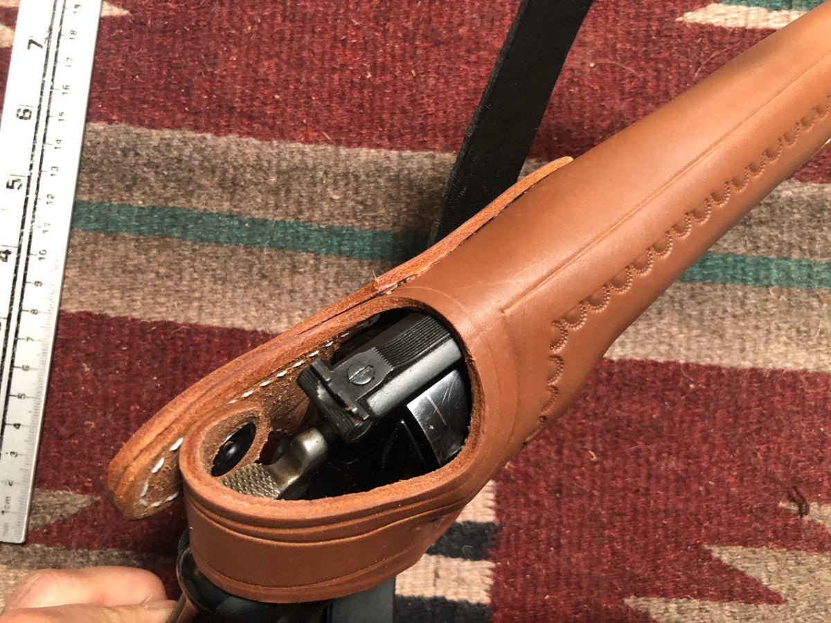 Two-Position Leather Cross Draw Holster for Smith & Wesson 6" Barrels