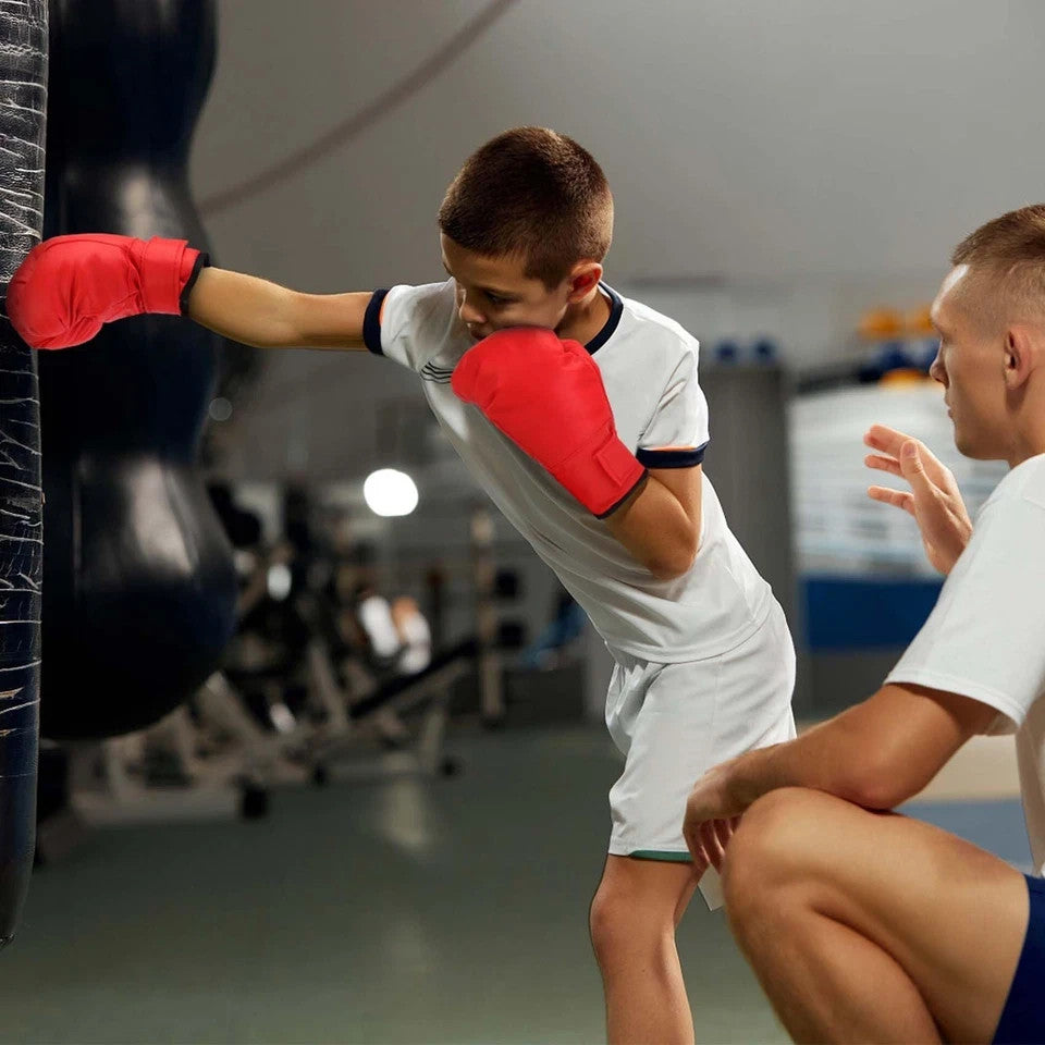 Kids and Beginners Boxing Gloves Set - 8oz-12oz Training Gloves with Adjustable Strap