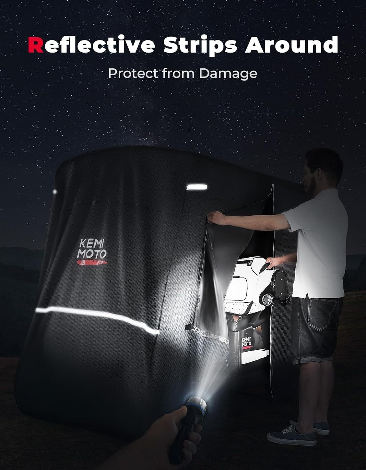 Heavy Duty Golf Cart Cover for EZGO Club Car 6/4+2 Passenger Black 600D