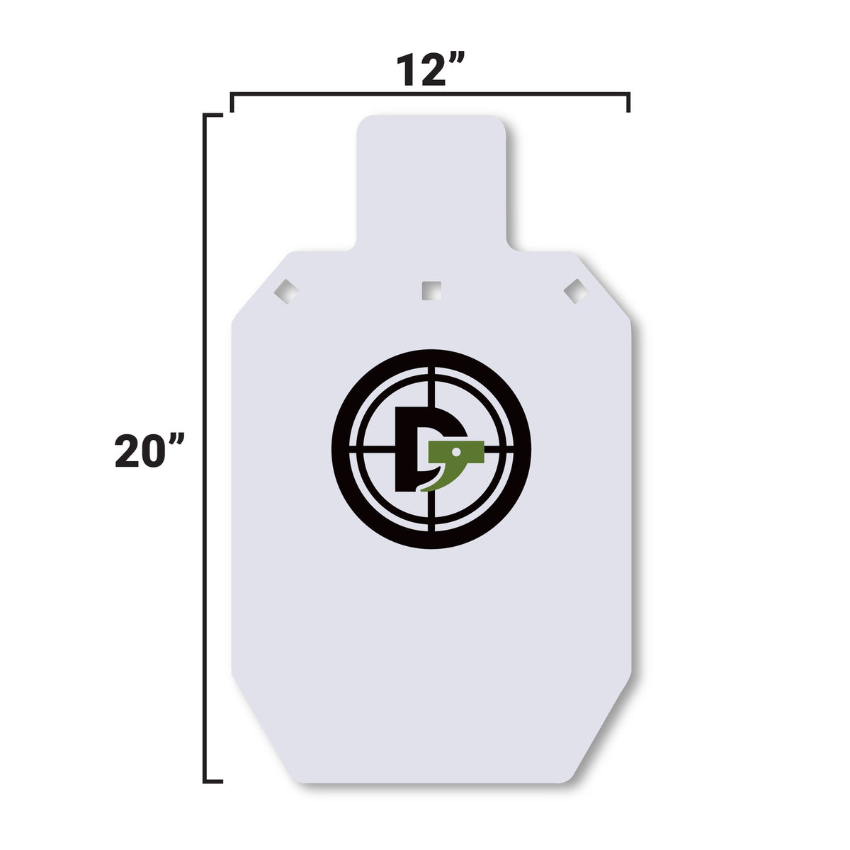 AR500 Steel Shooting Target Silhouette 3/8 Inch Thick - Multiple Sizes
