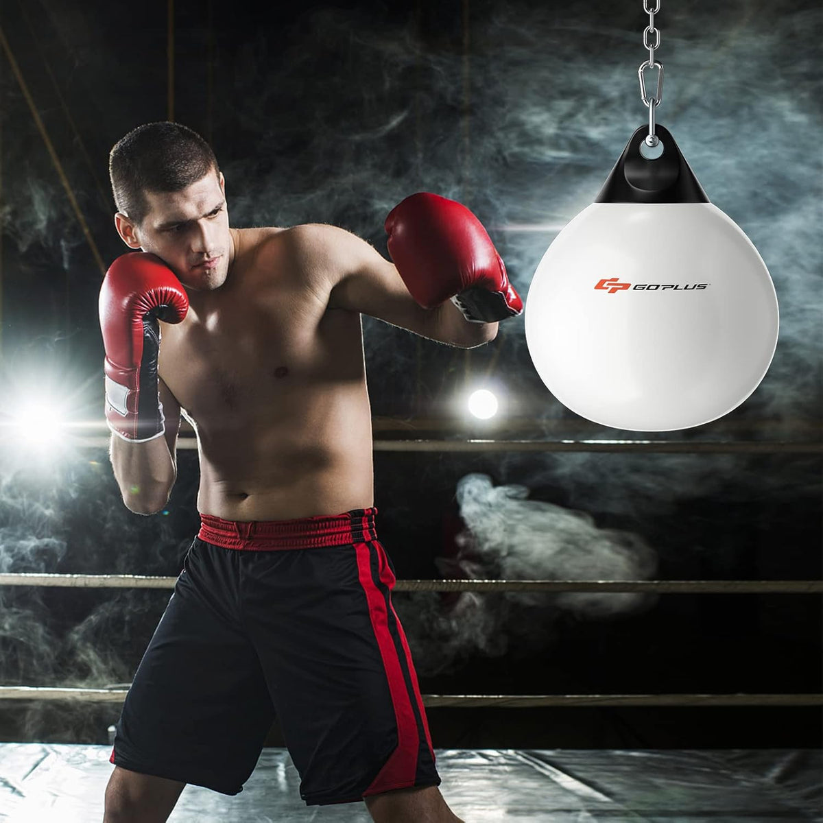 Heavy Punching Bag with Water Fillable Design - 21'' 180lb / 18'' 110lb MMA Boxing Equipment