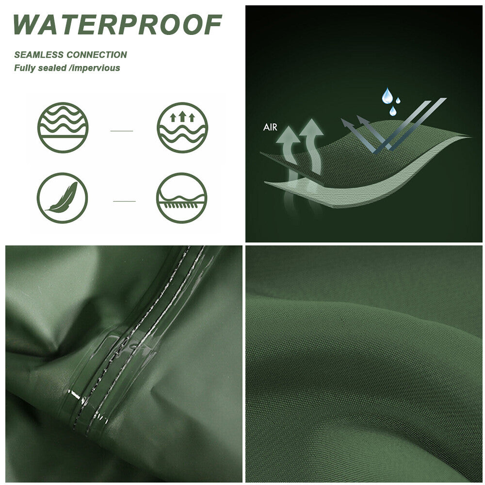 Waterproof Chest Waders for Hunting and Fishing Nylon Bootfoot 6-13 Size