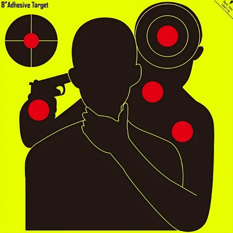8-Inch Reactive Shooting Range Targets - Burst & High Visibility