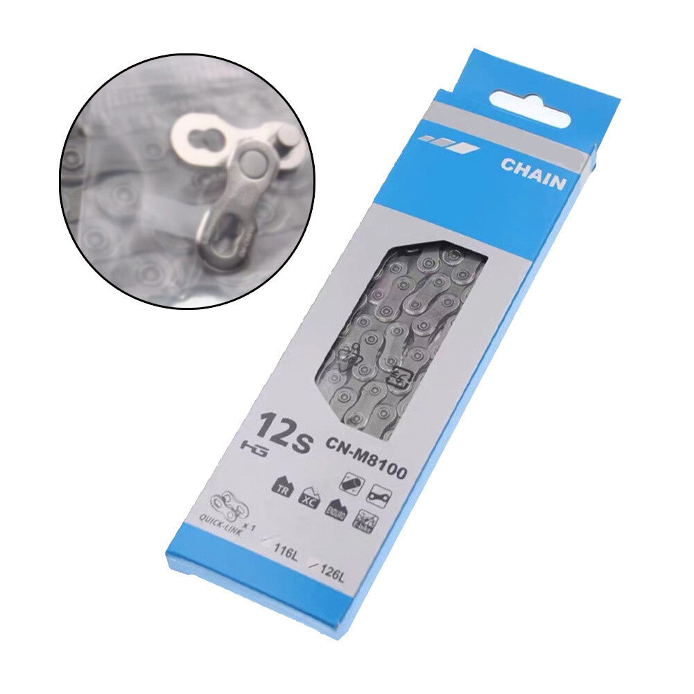 12-Speed Bicycle Chain for Road MTB Hybrid Bikes - 126 Links