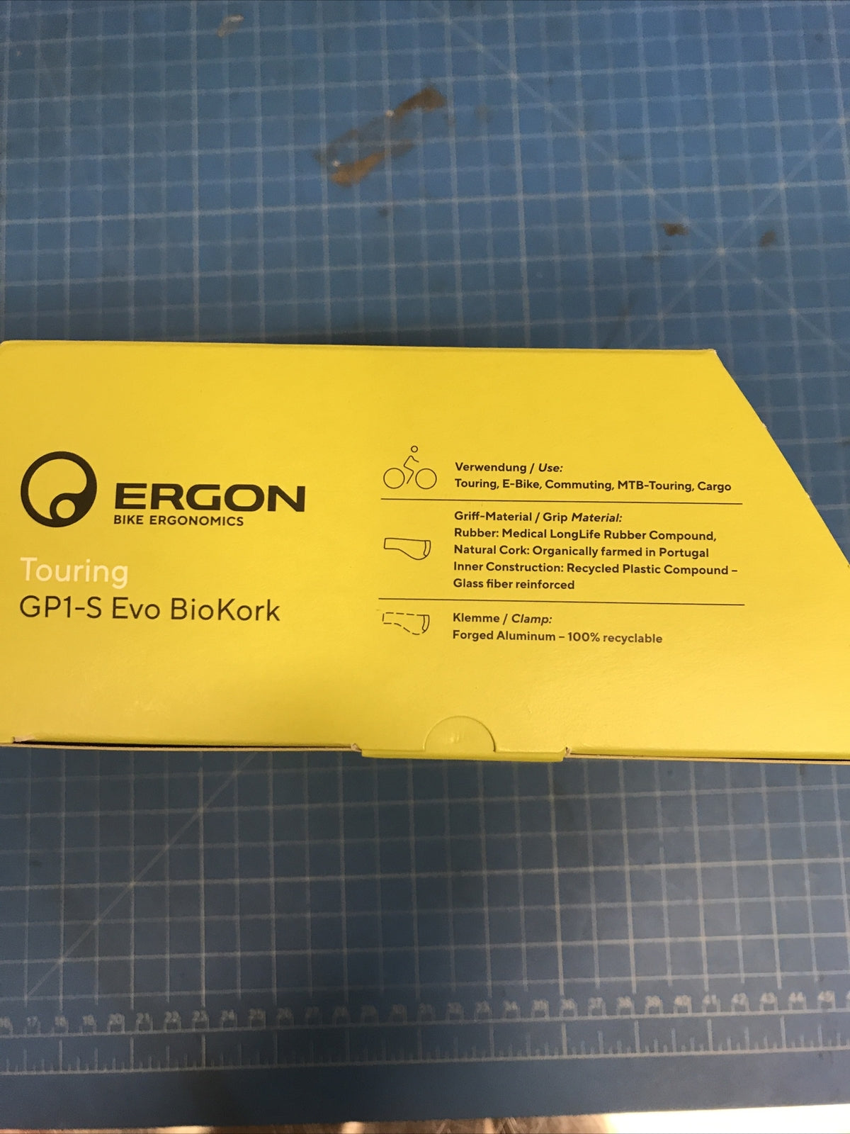 Ergon GP1 Evo BioKork Lock-On Bike Handlebar Grips - Small Black Tan