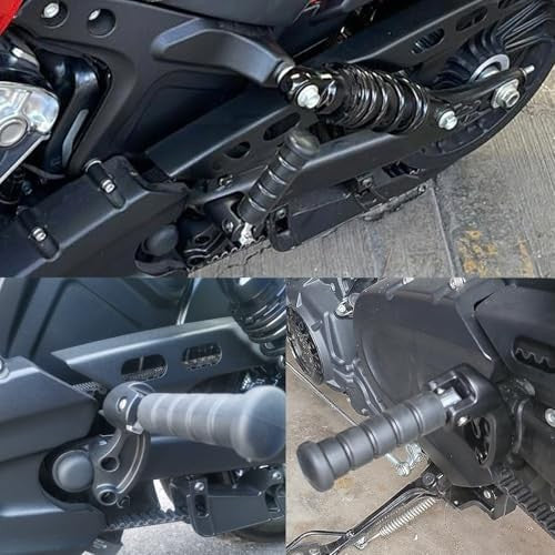 Motorcycle Passenger Footpegs Rear Set for Indian Scout 2015-2025 - Aluminum & Rubber