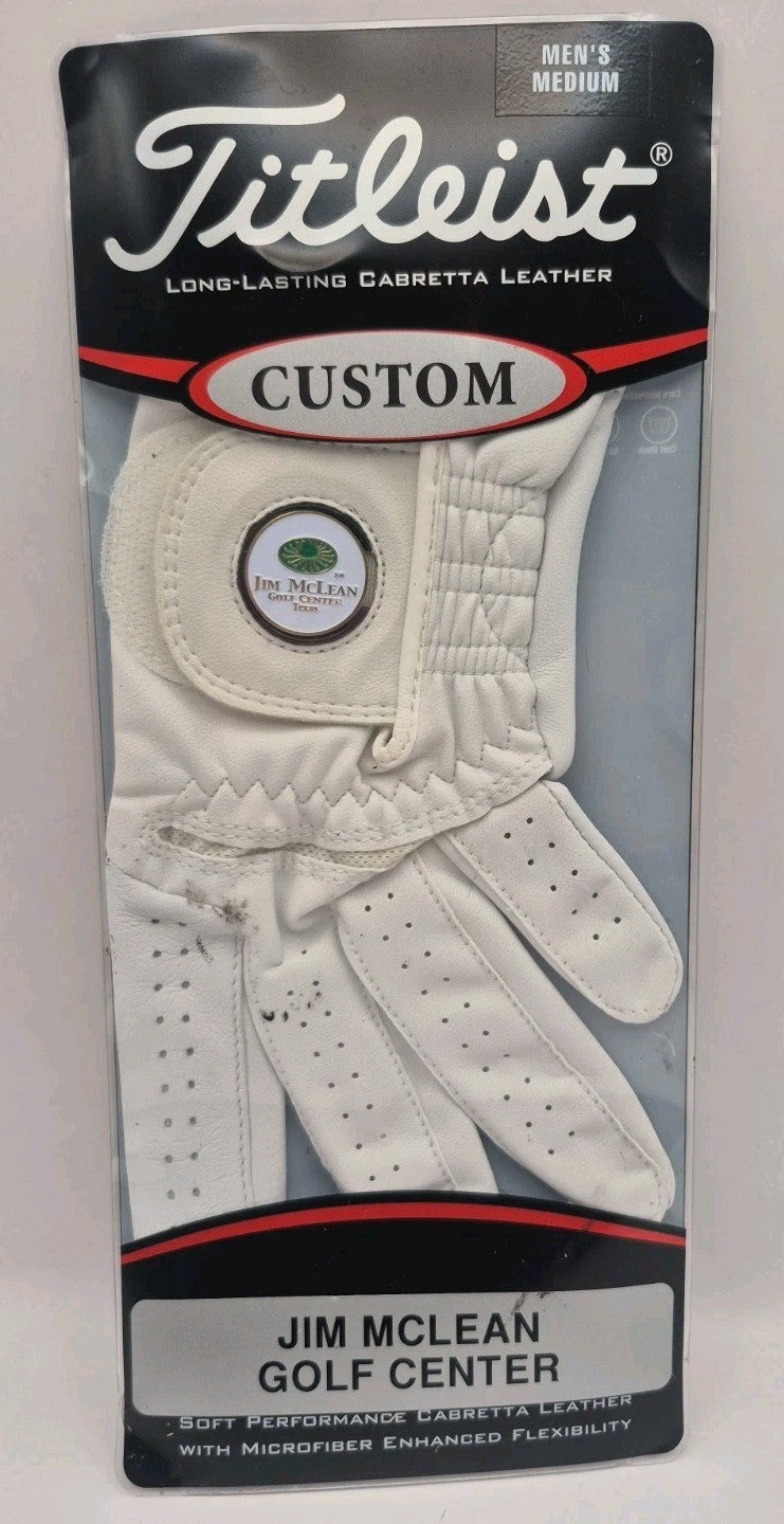 Men's Custom Cabretta Leather Golf Glove - Left Hand Medium