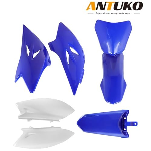 Blue and White Mud Guard Fairing Cover Kit for TTR50 2006-2021
