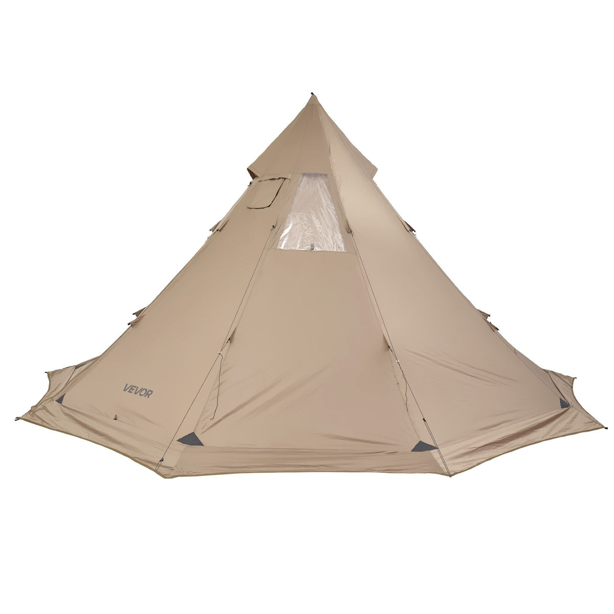 Portable Hot Tent with Stove Jack for Camping 4-6 Persons Waterproof Durable