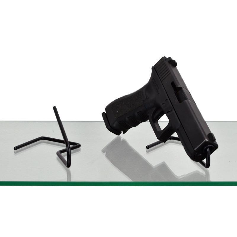 Gun Storage Stand - Individual Handgun Display Rack for Safe or Shelf