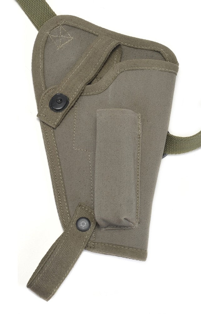 Canvas Shoulder Holster with Magazine Pouch Fits Beretta 92FS - WW2 Replica
