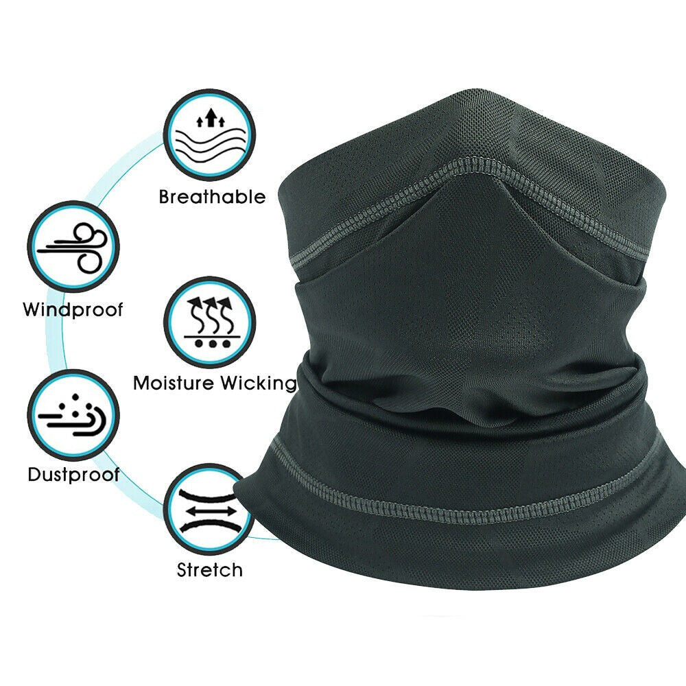 Breathable Cooling Neck Gaiter UV Face Mask Multi-Use Sun Protection Scarf