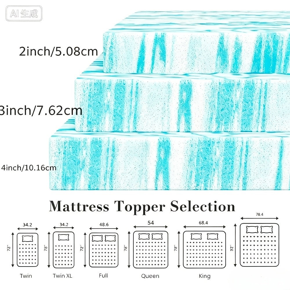 Camping Sleeping Pad with Cooling Gel Infused Memory Foam - Multiple Sizes