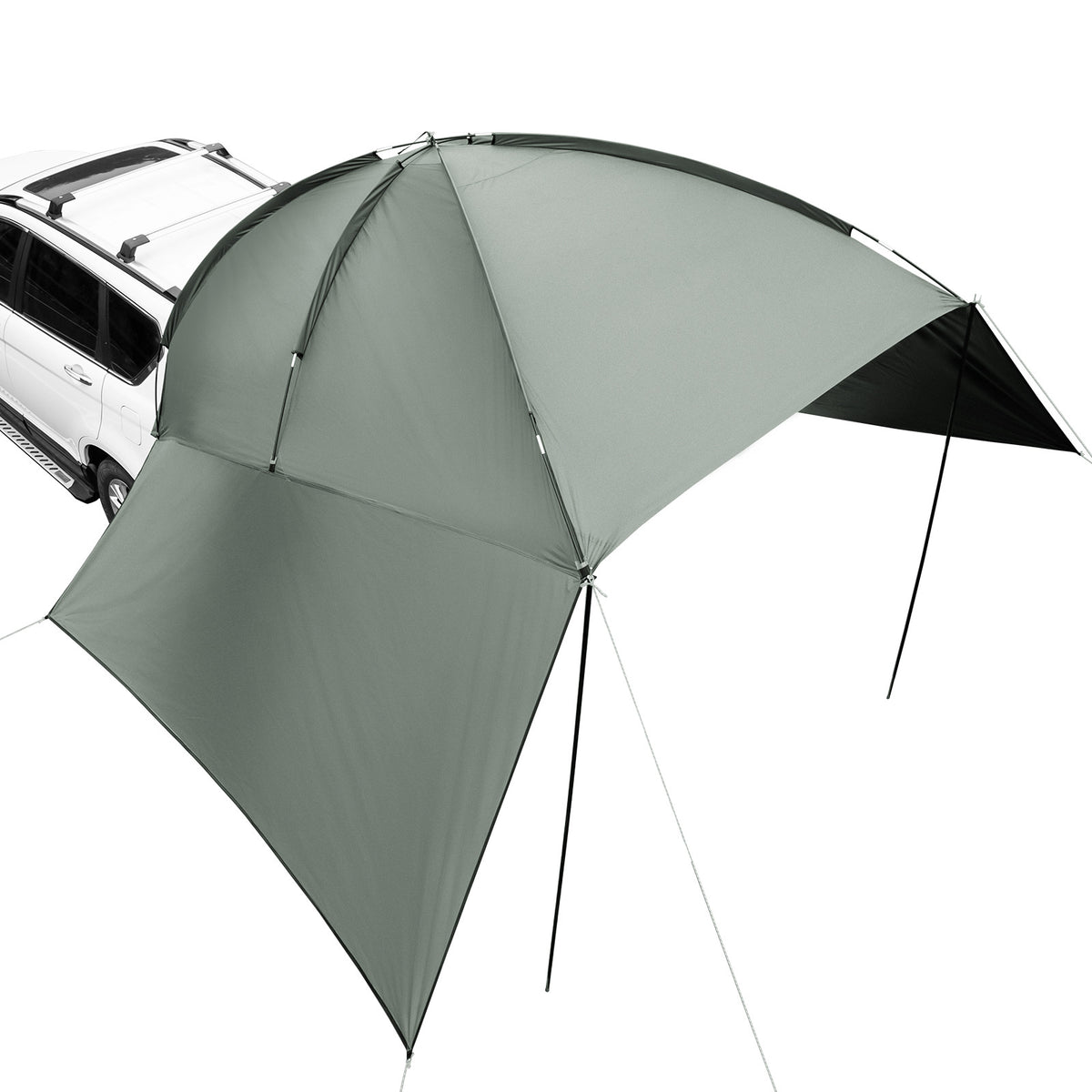 10x7ft Portable Car Side Awning with UV Protection Waterproof & Windproof