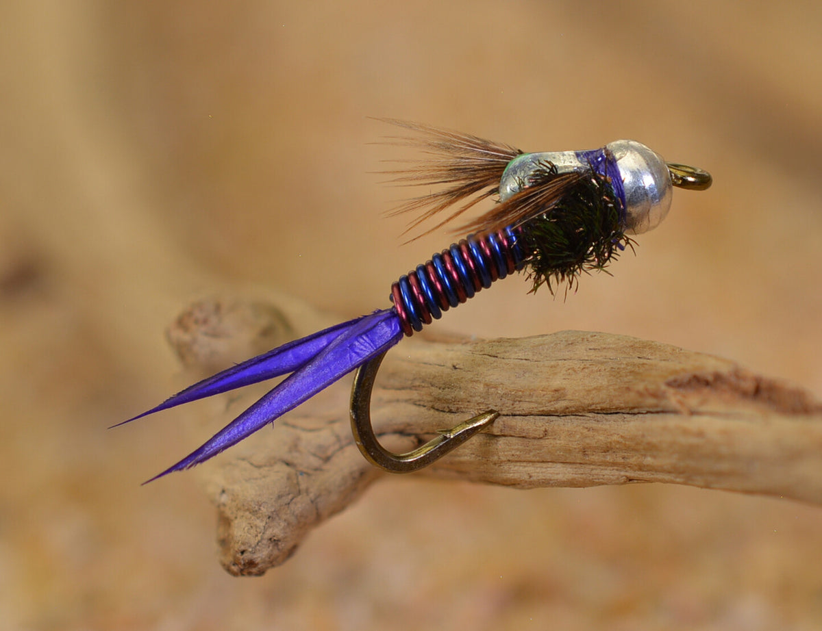Fly Fishing Bead Head Copper John Nymphs - Assorted Sizes, Durable Mustad Hooks