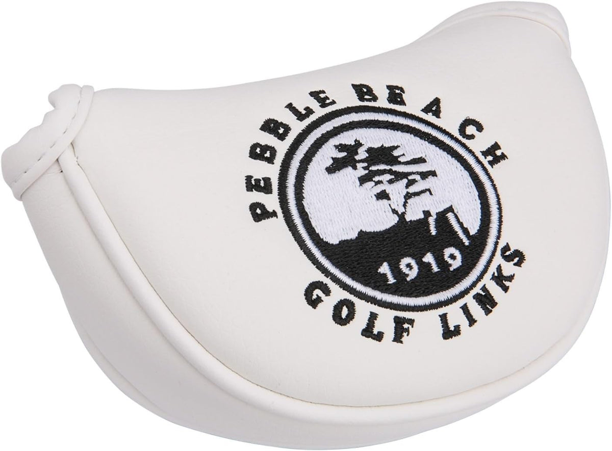 Golf Club Mallet Putter Head Cover White for Center Shaft - Protective & Stylish