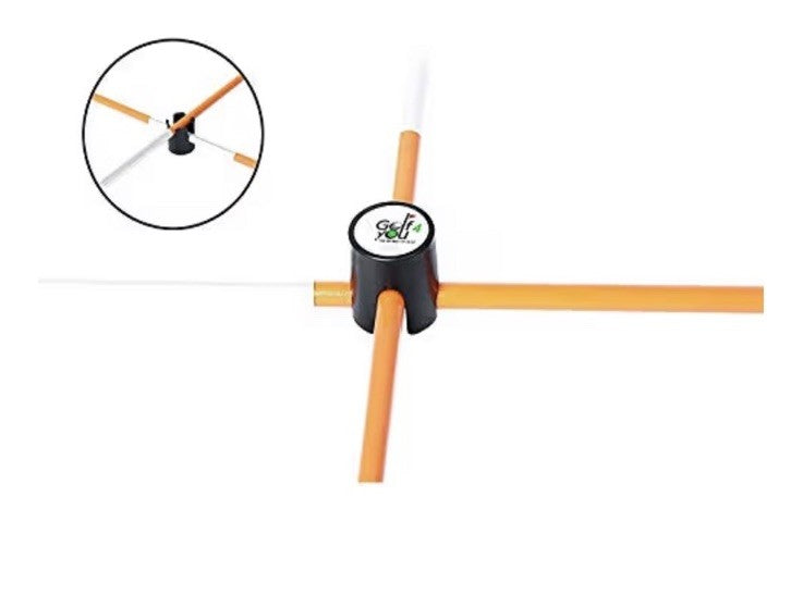 Golf Alignment Sticks Swing Training Aids - Orange Golf Practice Equipment