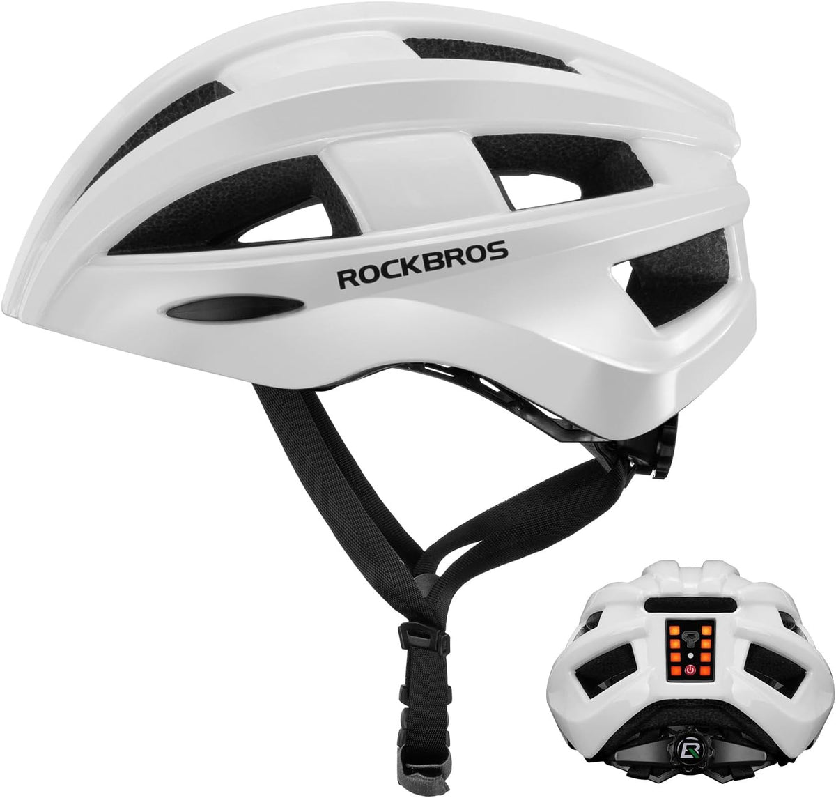 Rechargeable Ultralight Bike Helmet with Tail Light - Breathable Safety Cycling Headgear