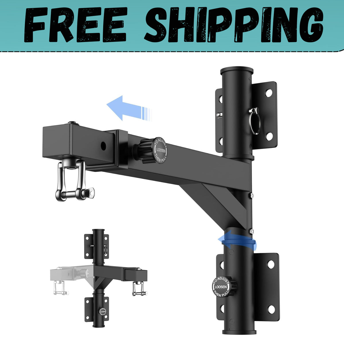 Heavy Bag Wall Mount Hanger - Adjustable Heavy-Duty Boxing Punching Bag Bracket