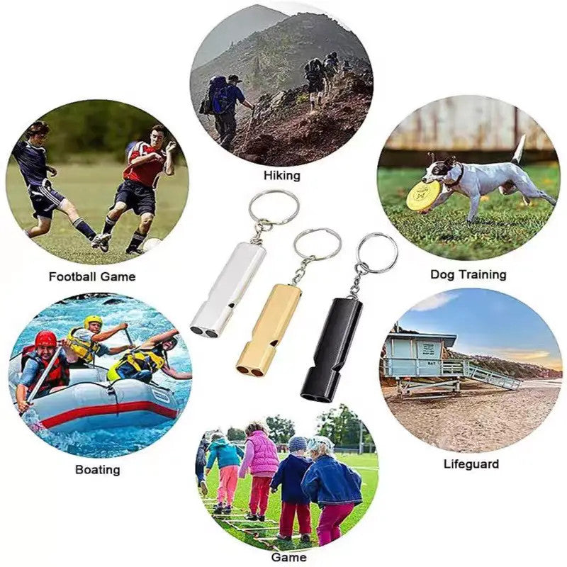 120dB Emergency Survival SOS Whistle Keychain Outdoor Camping Hiking
