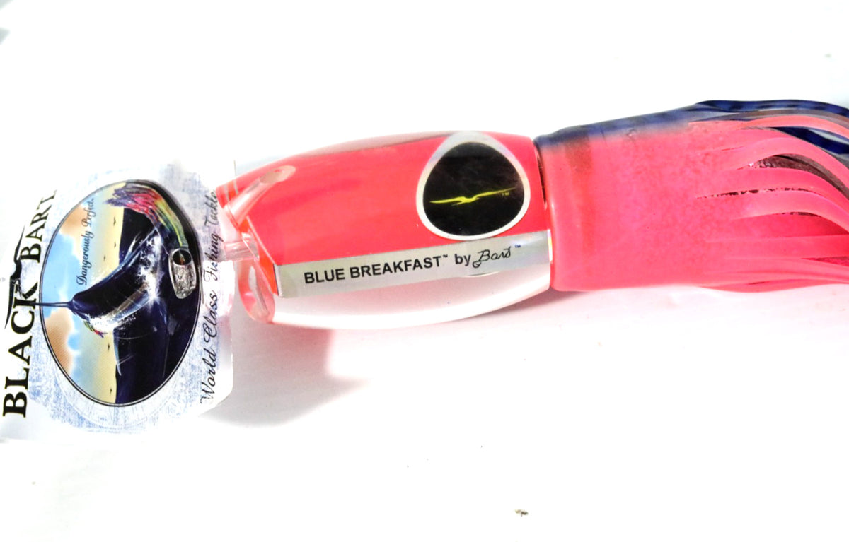 Big Game Trolling Lure - Heavy Tackle Blue Pink Tiger / Pink Head