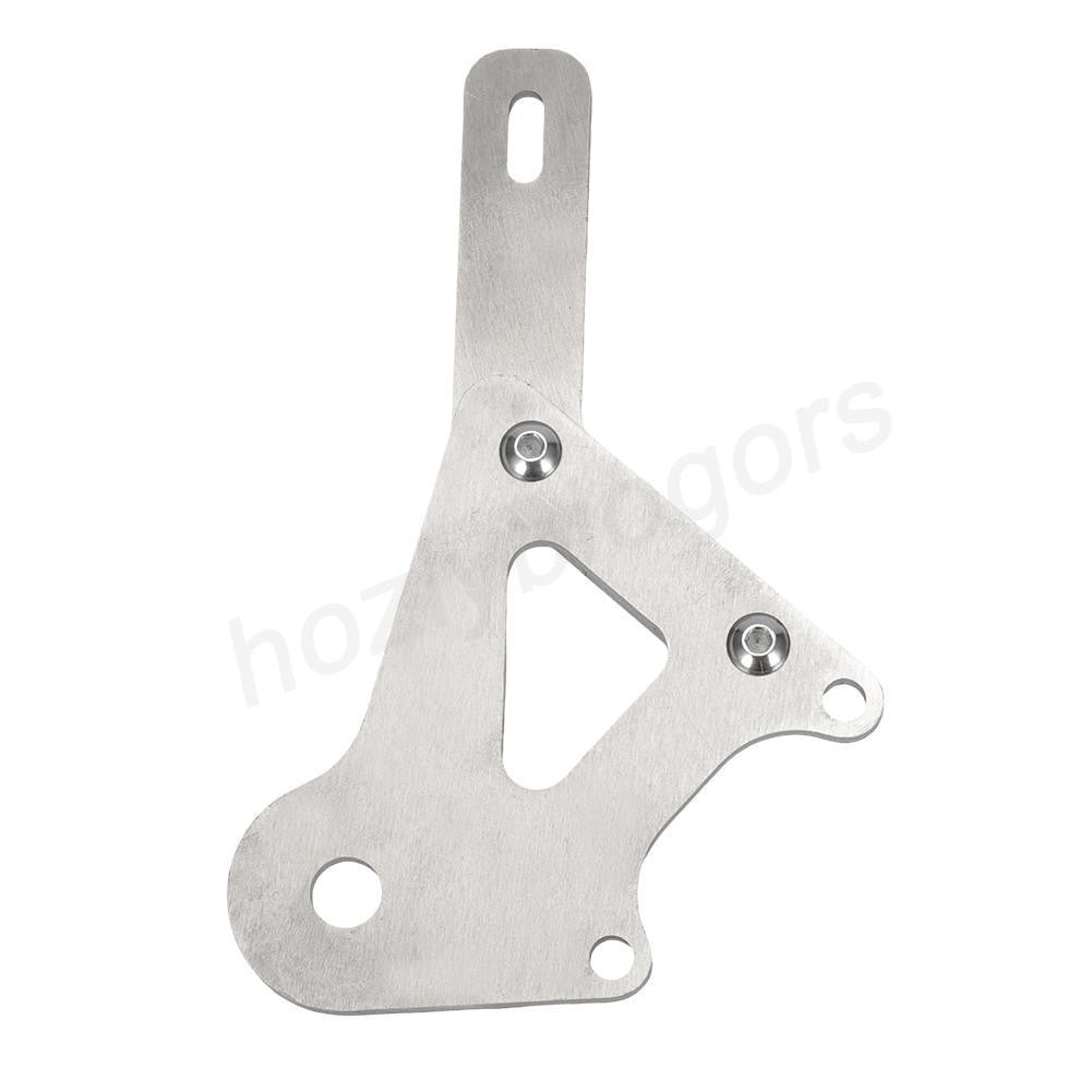 Rear Disc Brake Adapter for Razor Pocket Mod Electric Dirt Bike - Silver Aluminum