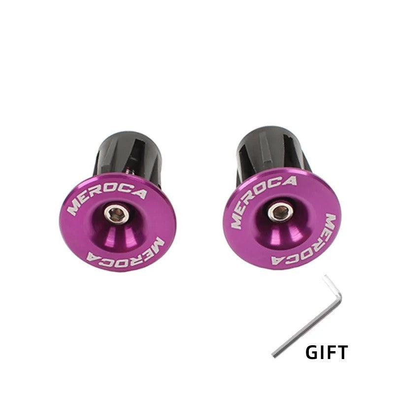Aluminum Bicycle Handlebar End Plugs MTB Road Bike End Caps - 22-24mm Fit