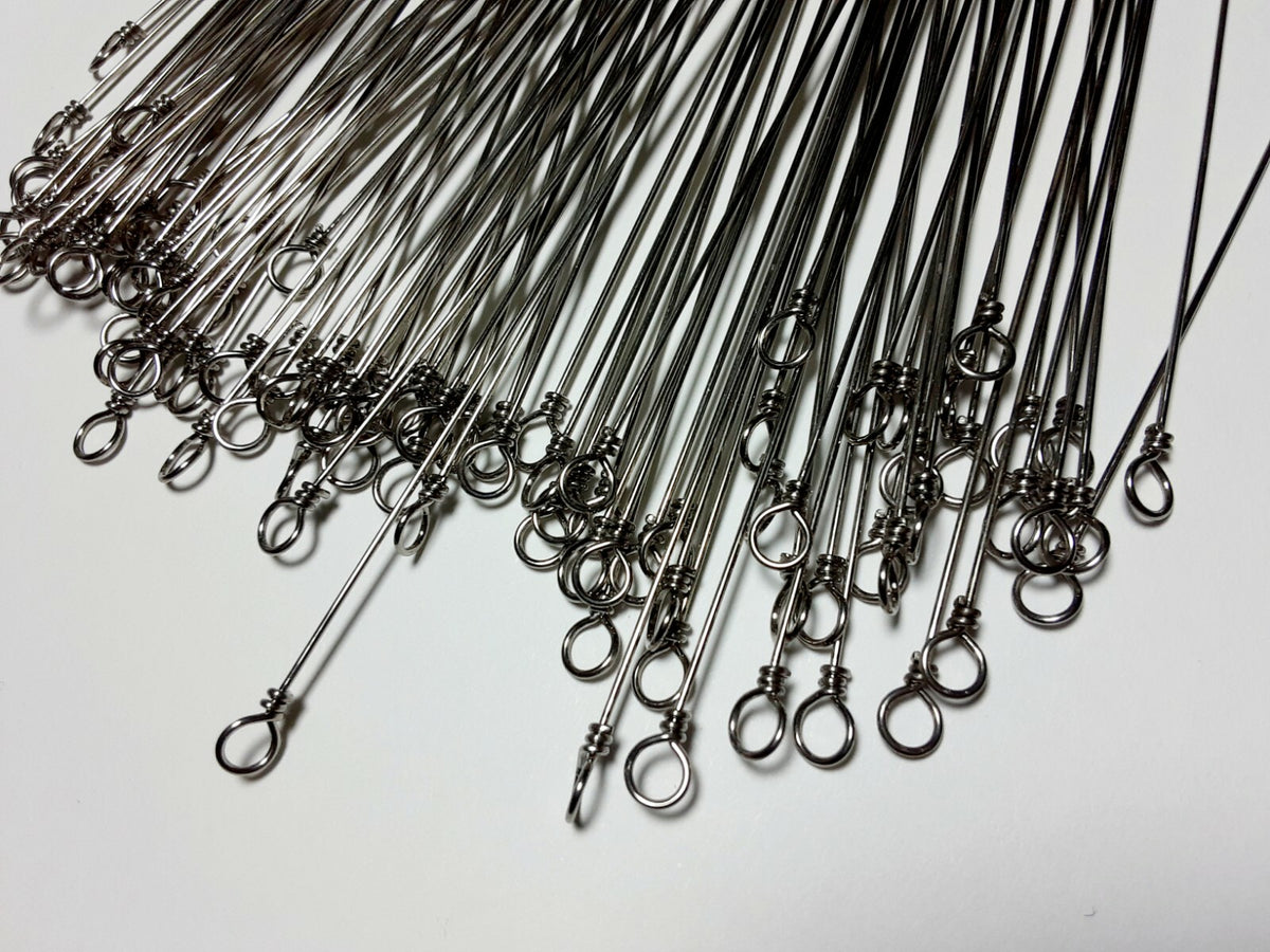 Stainless Steel Fishing Wire Spinners - 6 Inch, .031 Diameter, 100 Pieces