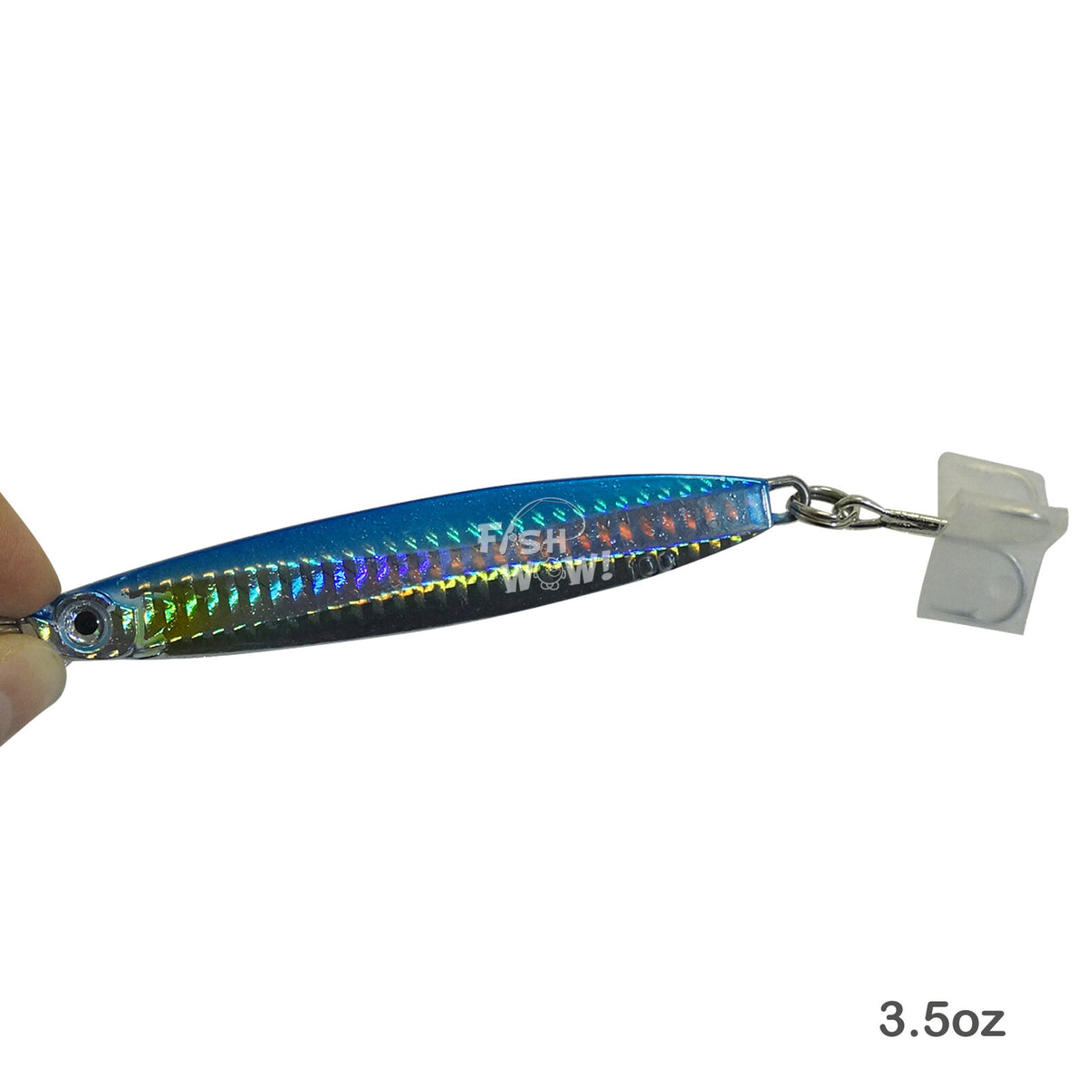 Fishing Jig 3.5oz Vertical Bait Lure with Treble Hooks - Saltwater & Freshwater