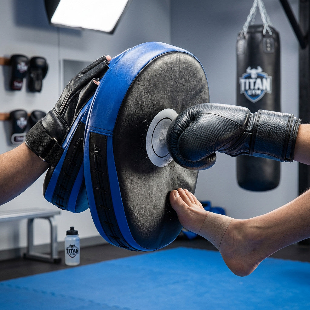 Boxing Punching Pads Kick Training Target Set Blue Black Pair for Muay Thai