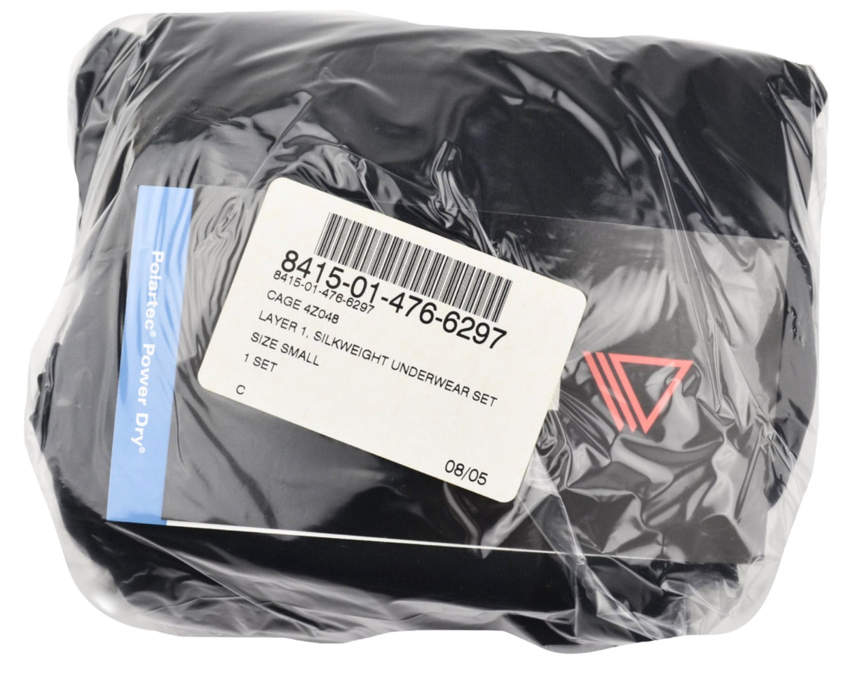Polartec Silkweight Thermal Base Layer Set - Black, Small Regular