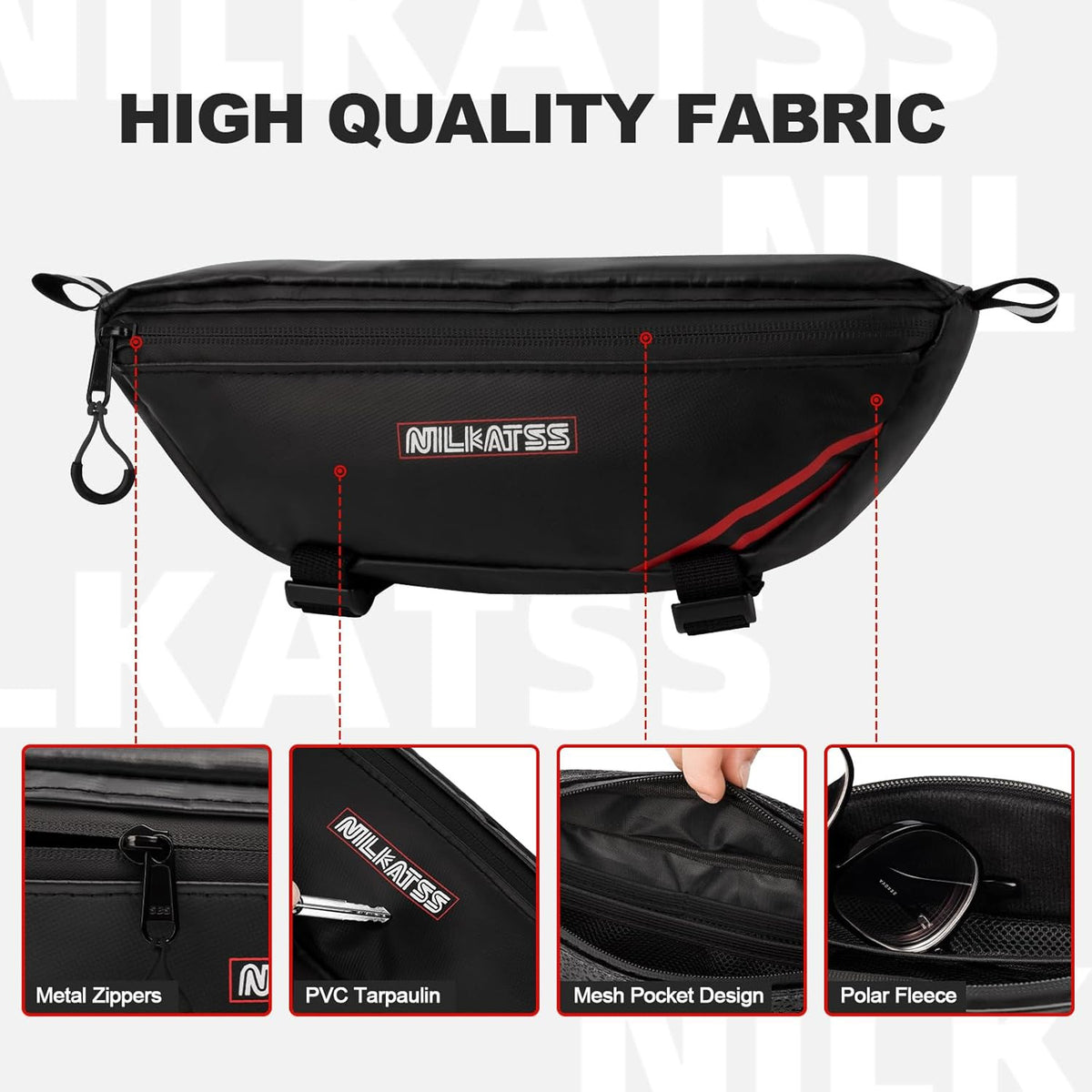 Waterproof Handlebar Bag for Dirt Bikes & Motorcycles - Durable Bike Tool Storage