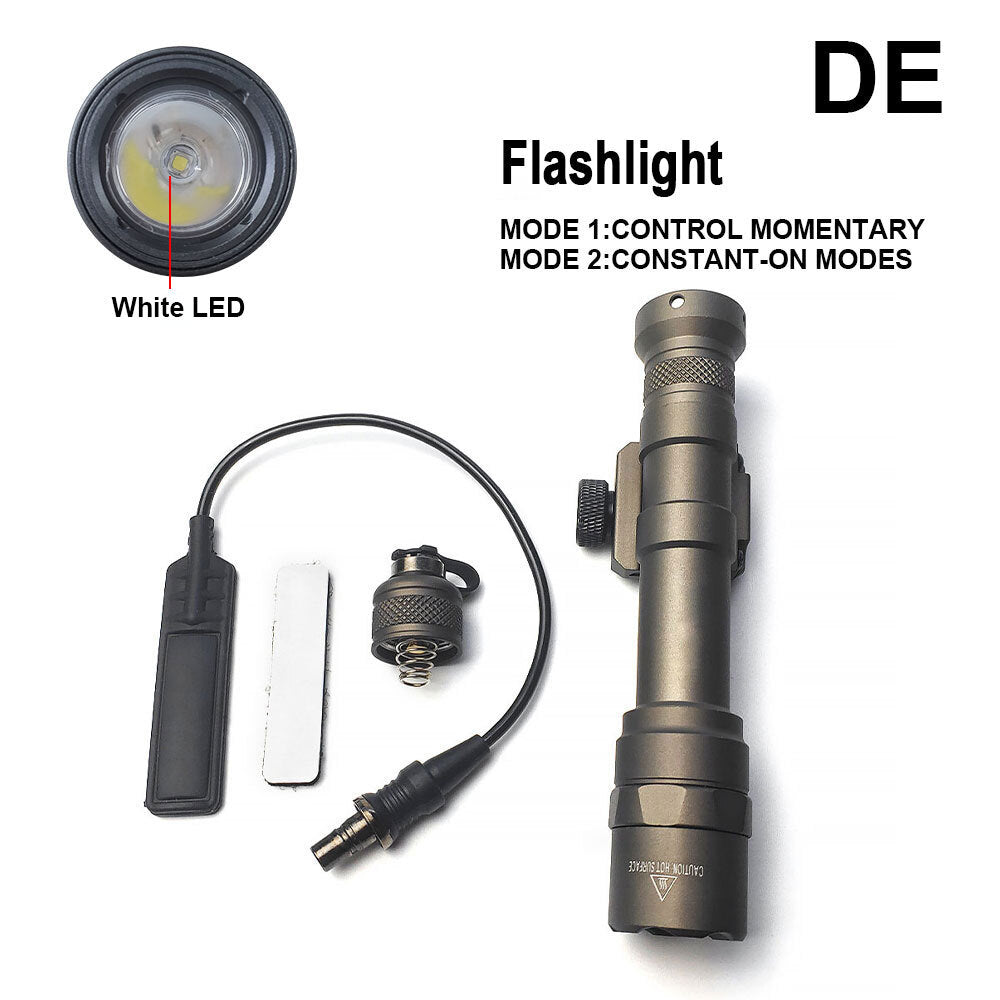 Tactical LED Rifle Flashlight with Rail Mount for M600B - 500 Lumens