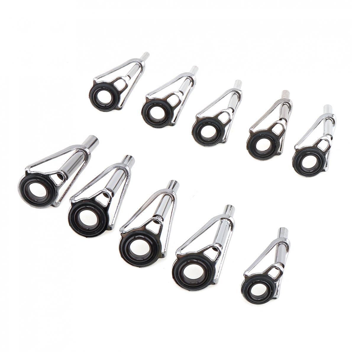 Fishing Rod Tip Repair Kit 80pcs Steel Ceramic Guides for Telescopic & Ocean Fishing