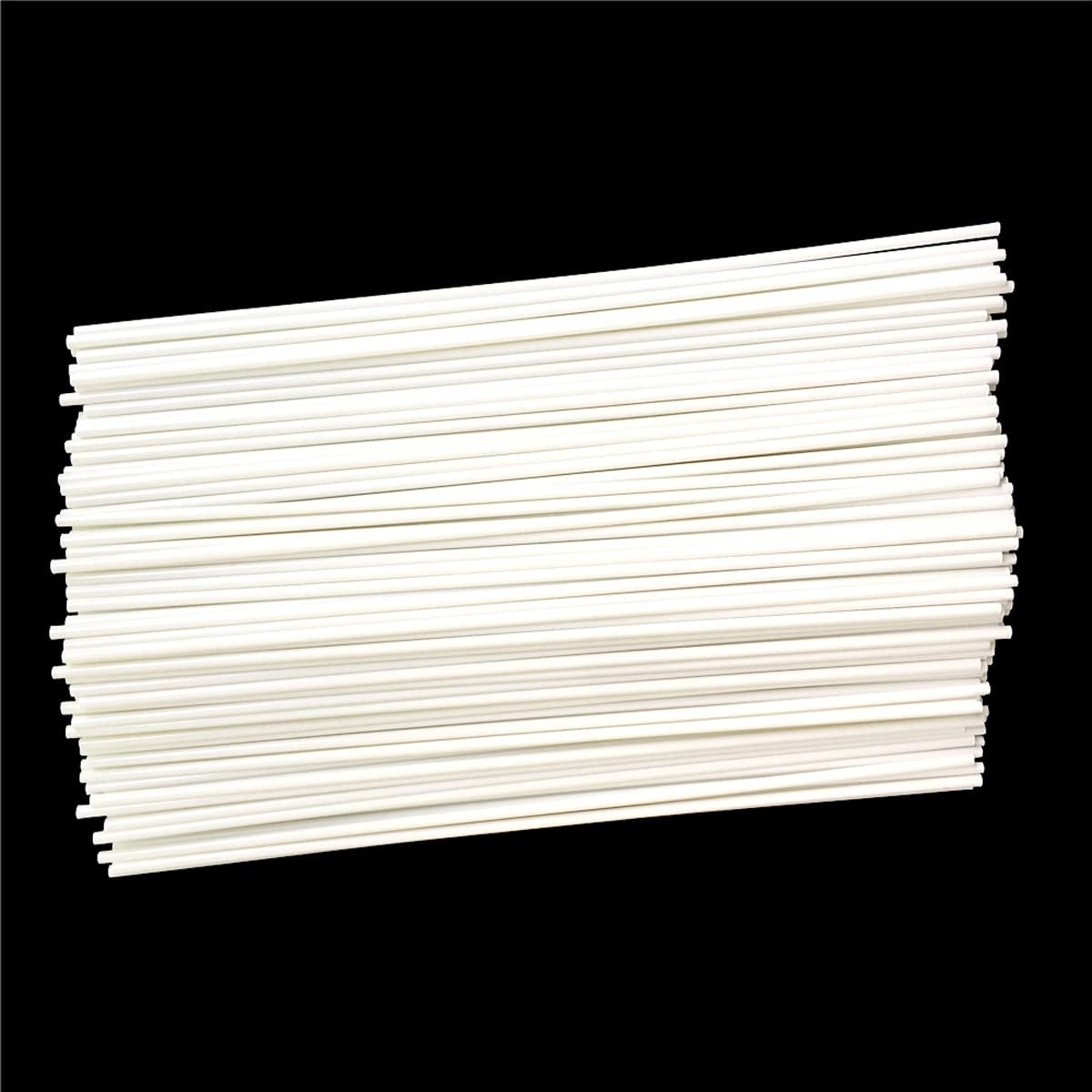 50 Pcs 1.5mm Diameter White ABS Plastic Round Rods for Model Making