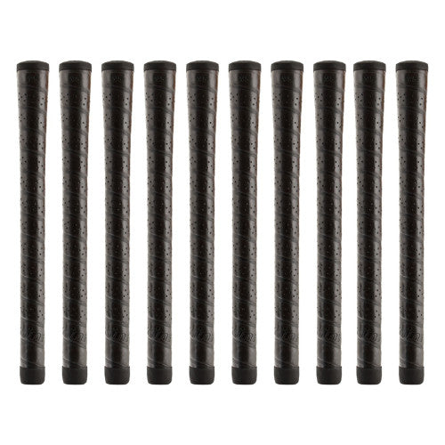 Golf Club Grip Set of 10 Soft Wrap Standard Size Black Comfort Tacky