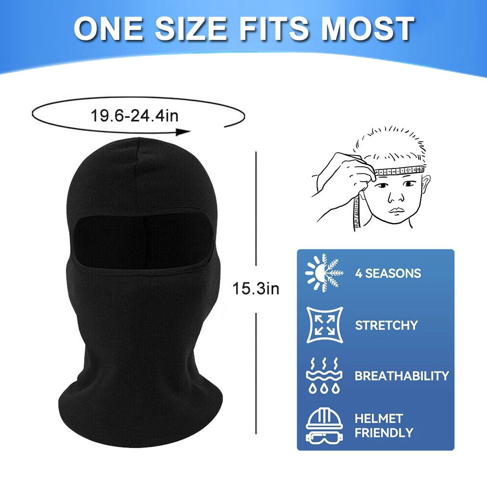 Winter Balaclava Ski Mask Full Face Fleece Neck Windproof Warm for Cold Weather