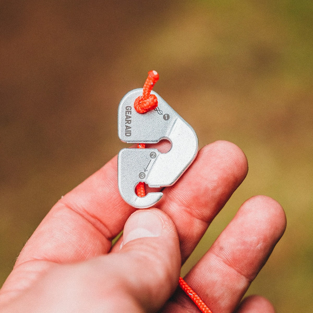 Outdoor Camping Guyline Tensioner 4-Pack - Silver