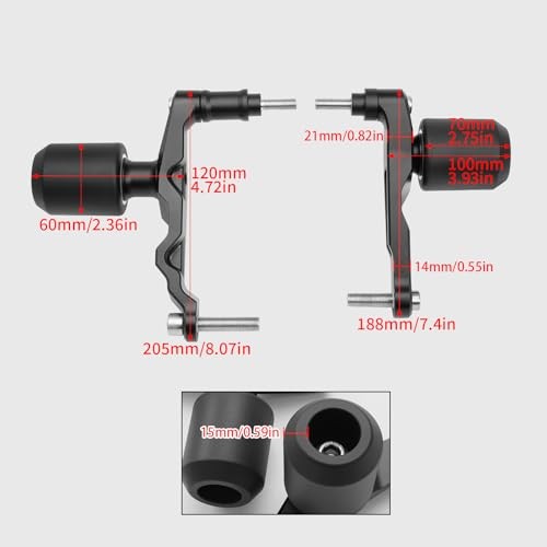 Motorcycle Frame Sliders for Honda CB650R CBR650R 2024-2026 Aluminum Fairing Protectors