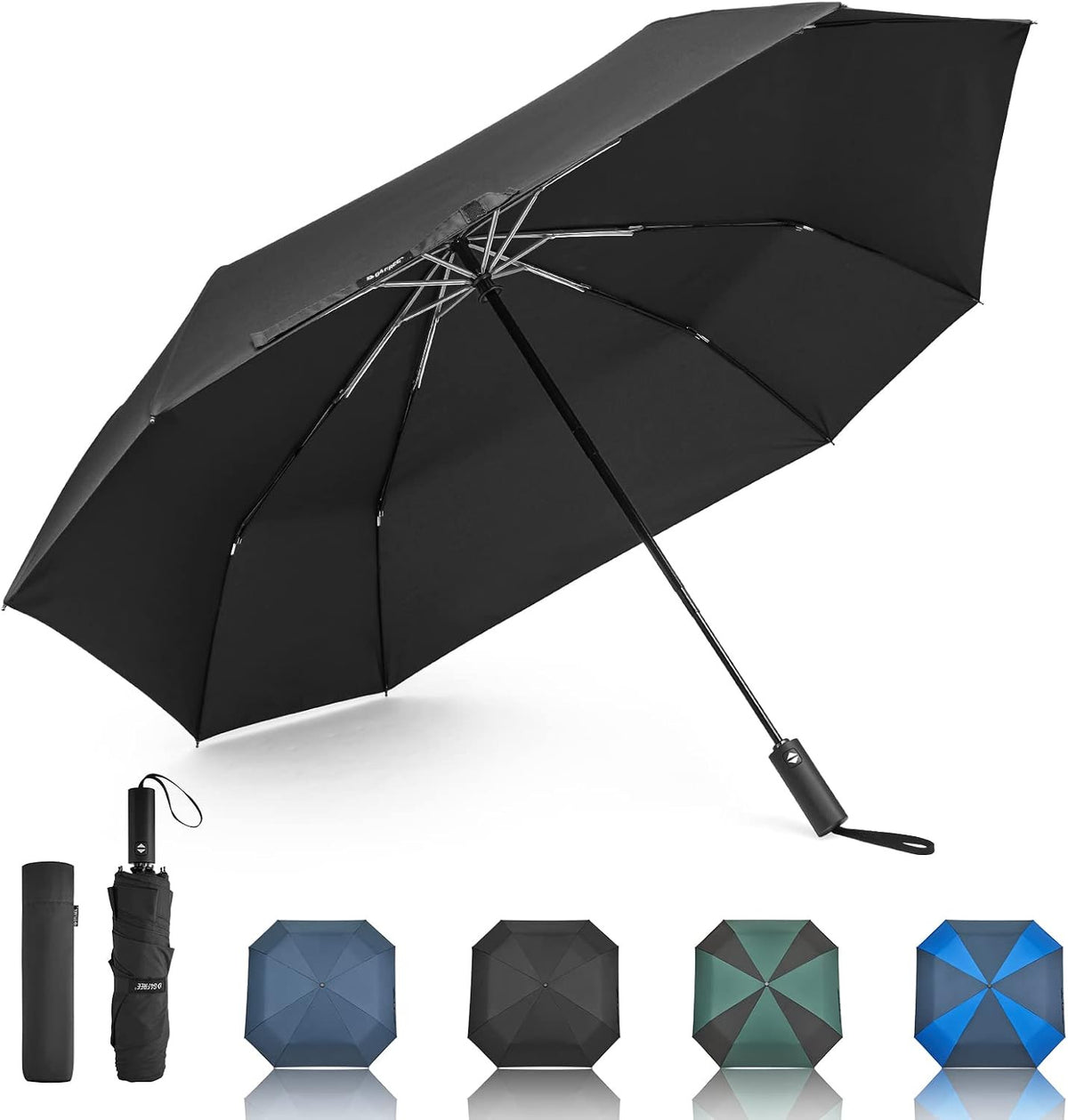54 Inch Large Windproof Golf Umbrella with Automatic Open & UV Protection