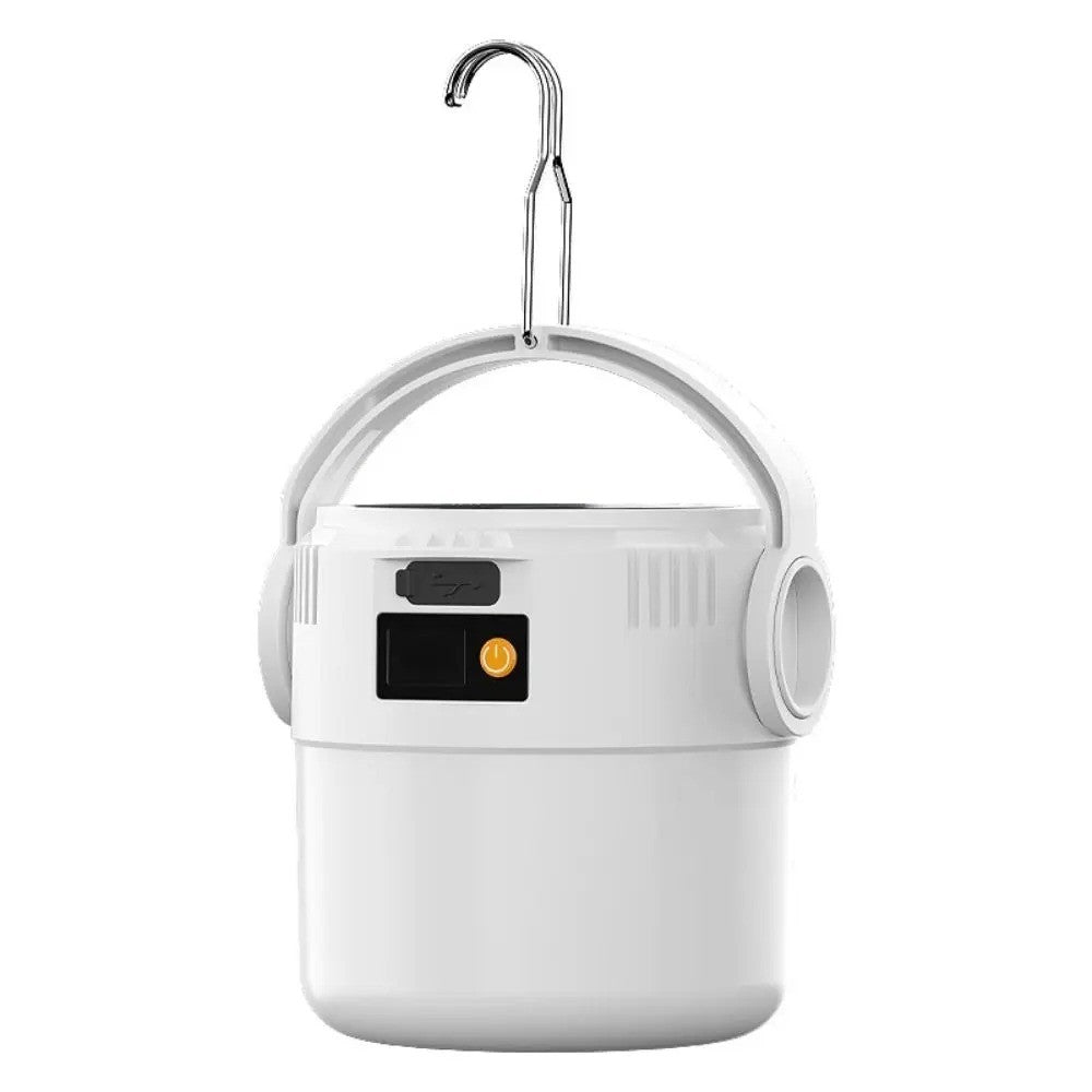 Rechargeable LED Camping Lantern with Solar & USB Power Dual Mode