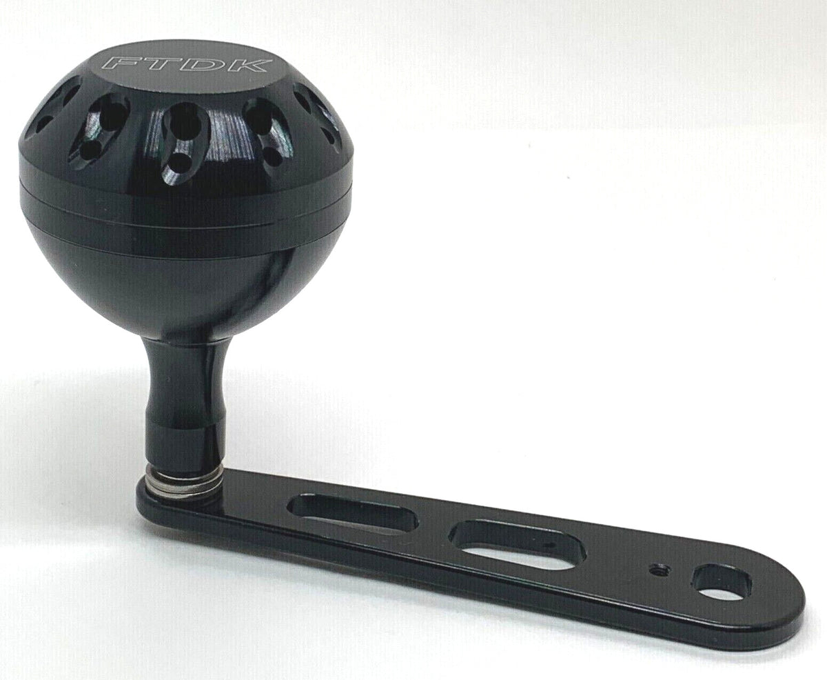 Fishing Reel Handle Kit with 47mm Knob for Saltwater Baitcasting Reels - Custom Aluminum