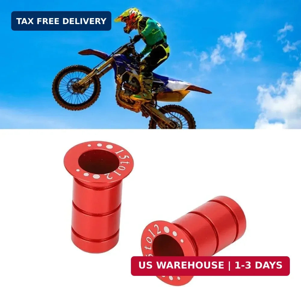 Bike Thru Axle Adapter 15mm to 12mm Aluminum Alloy Front Hub Conversion Kit