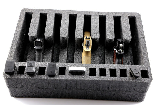 Precut Foam Insert Kit for 8 Pistols & 12 Magazines - Pelican 1520 Apache 4800 Case