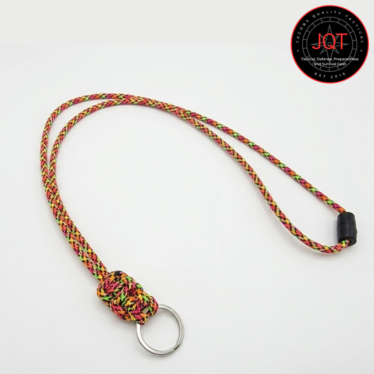 Paracord Neck Lanyard with Safety Breakaway for Keys, Badges, Tools